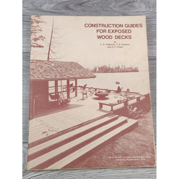 Construction Guides for Exposed Wood Decks Anderson Heebink Oviatt 1972 Building - Picture 2 of 11